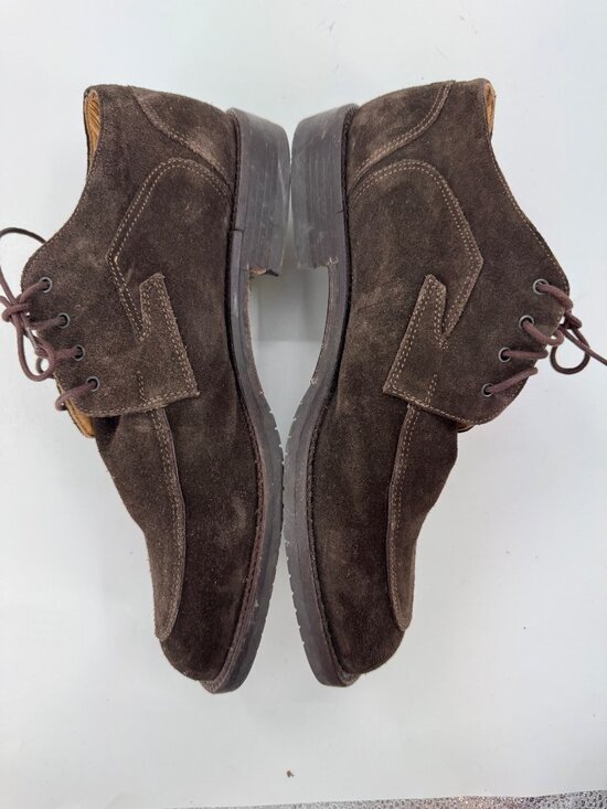 Vintage Cable & Co Hugo Chuckla Italy Brown Suede Leather Mens Lace-Up Dress Sho main image 13